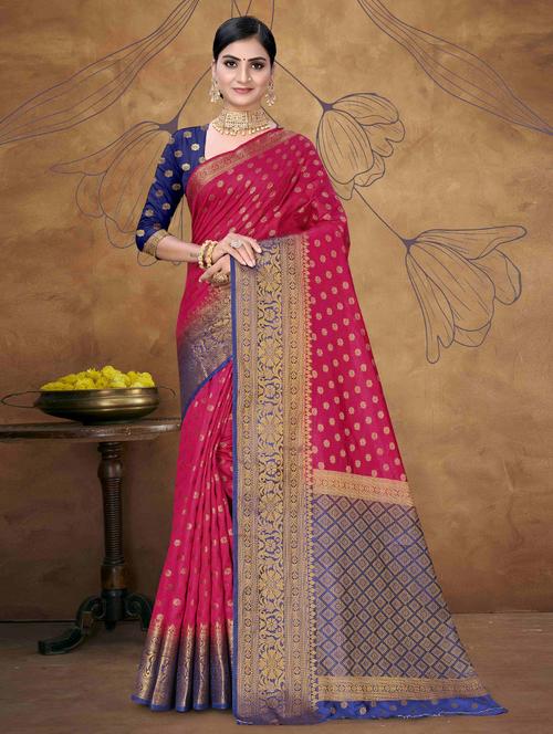 self design woven saree - 19333437 - Standard Image - 0
