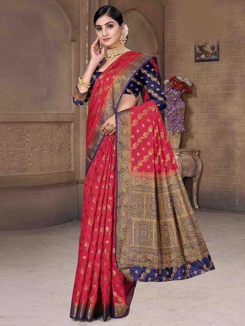 self design woven saree - 19333439 - Standard Image - 0