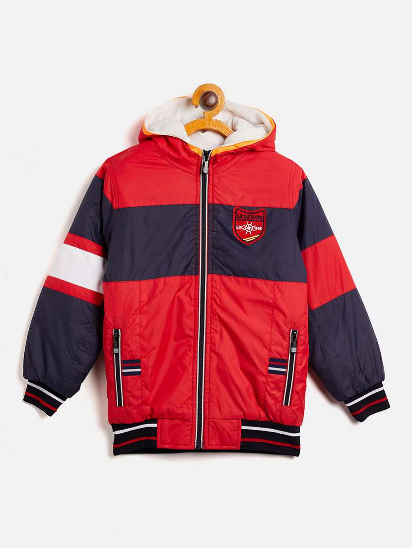 color blocked bomber jackets