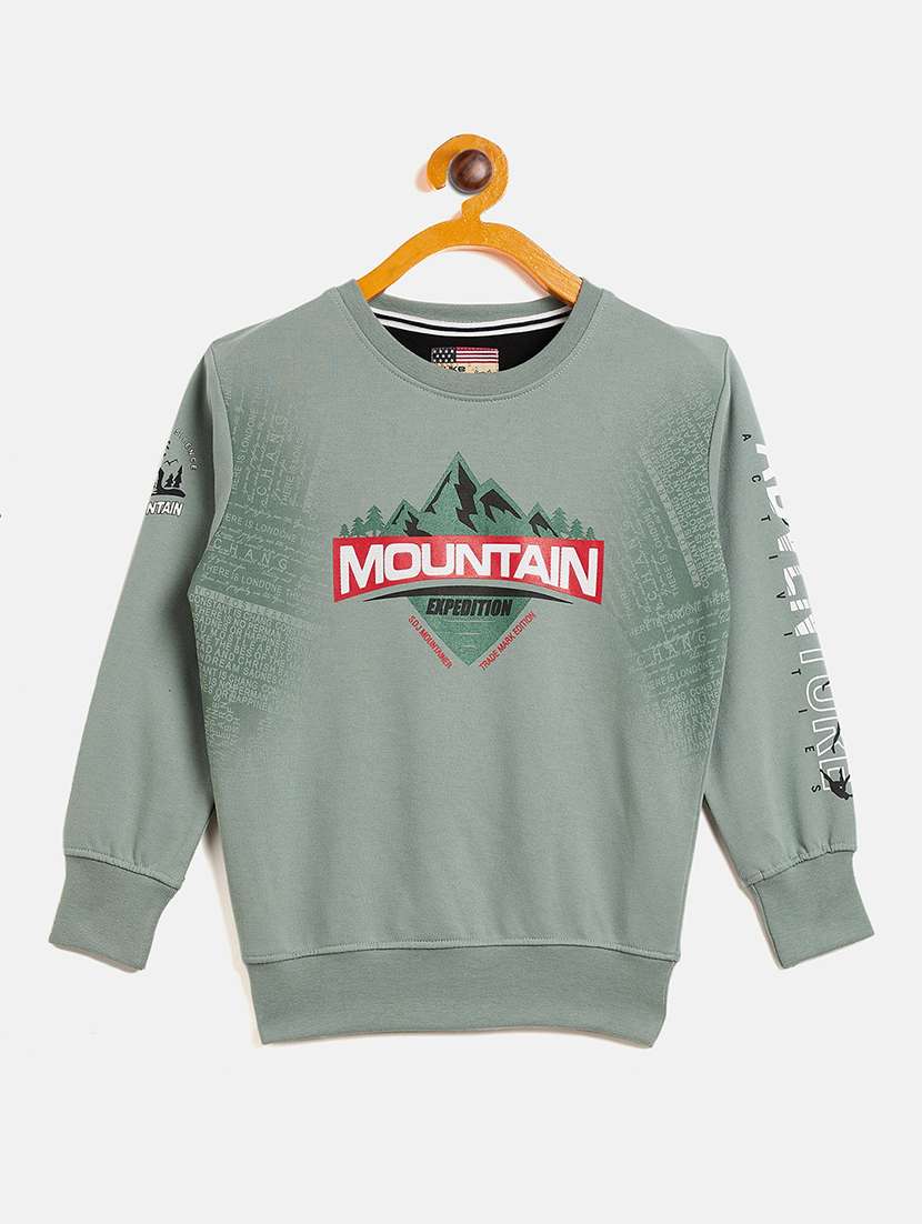 round neck printed sweatshirt