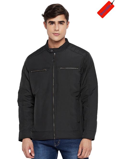 black bomber jacket - 19334877 - Standard Image - 0