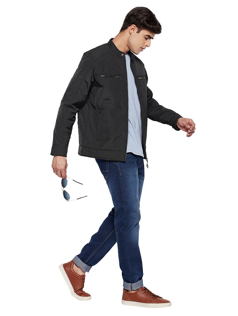 black bomber jacket - 19334877 - Standard Image - 3