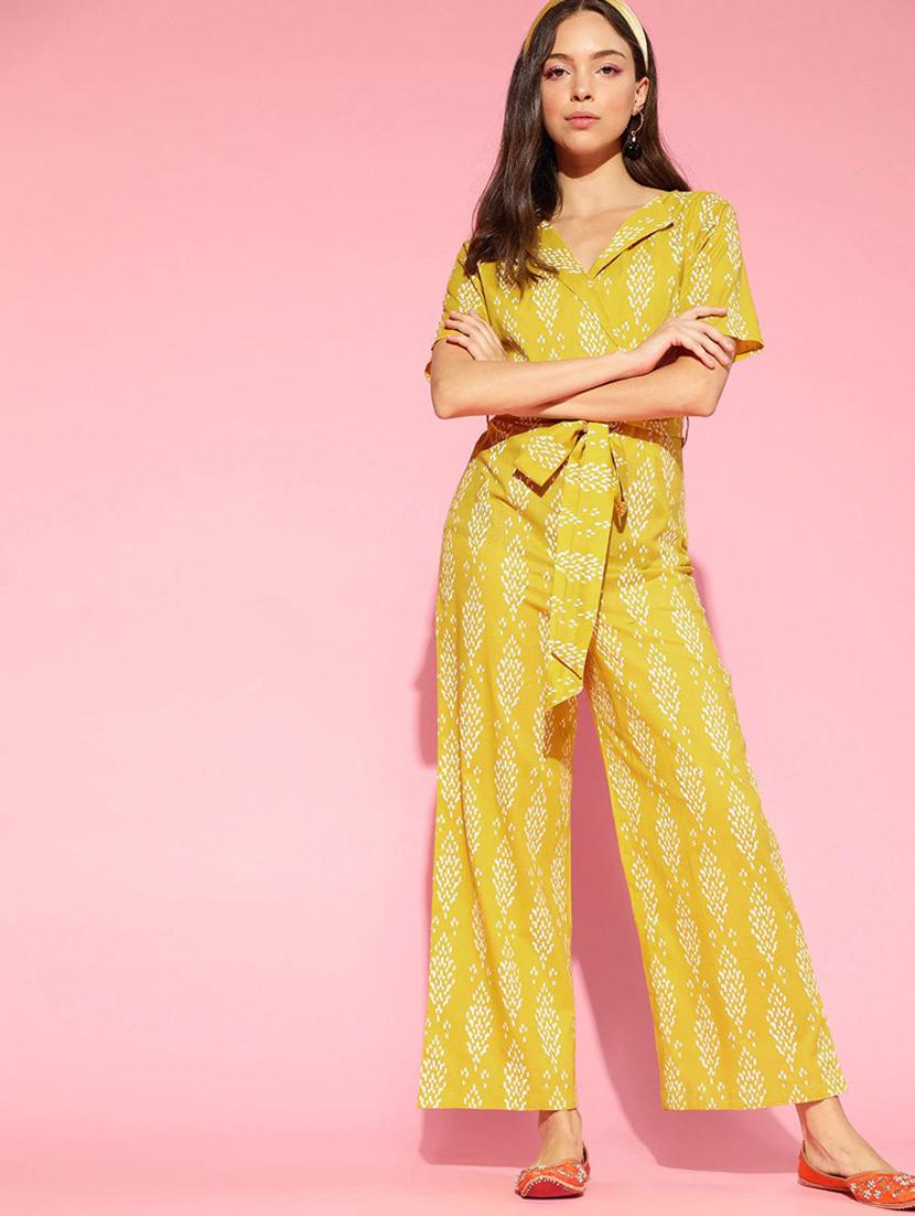 printed full leg jumpsuit - 19336312 - Zoom Image - 0