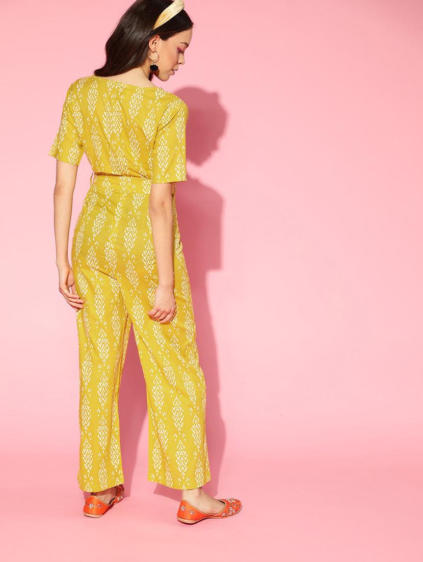 printed full leg jumpsuit - 19336312 - Standard Image - 3