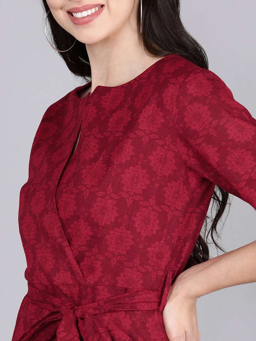  printed full leg jumpsuit - 19336316 -  Standard Image - 5