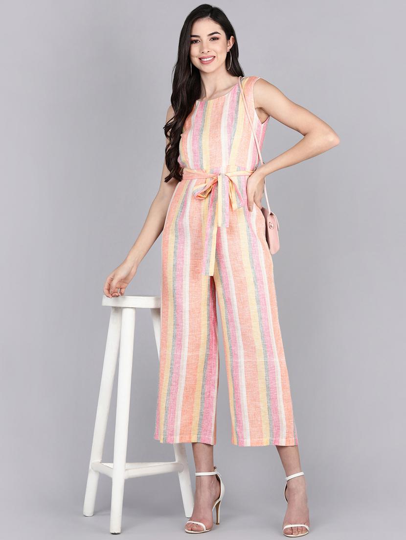 multi coloured full leg jumpsuit - 19336323 - Zoom Image - 0