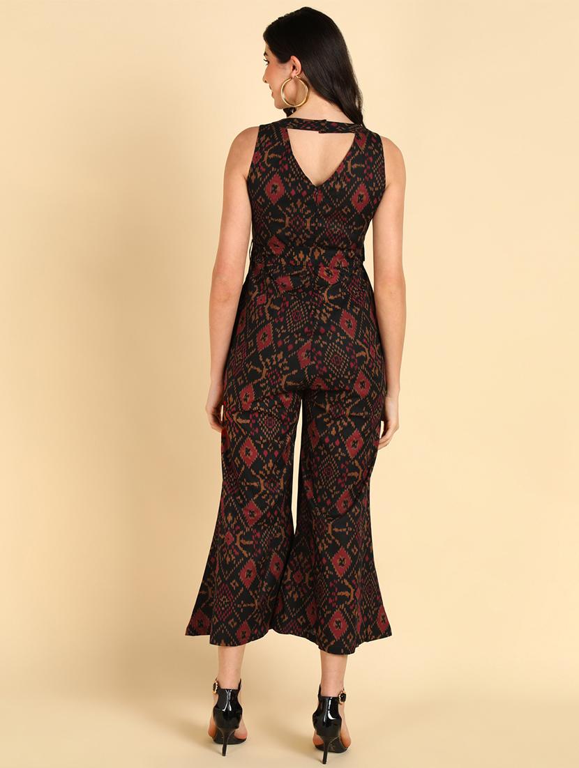 printed full leg jumpsuit - 19336327 - Standard Image - 3