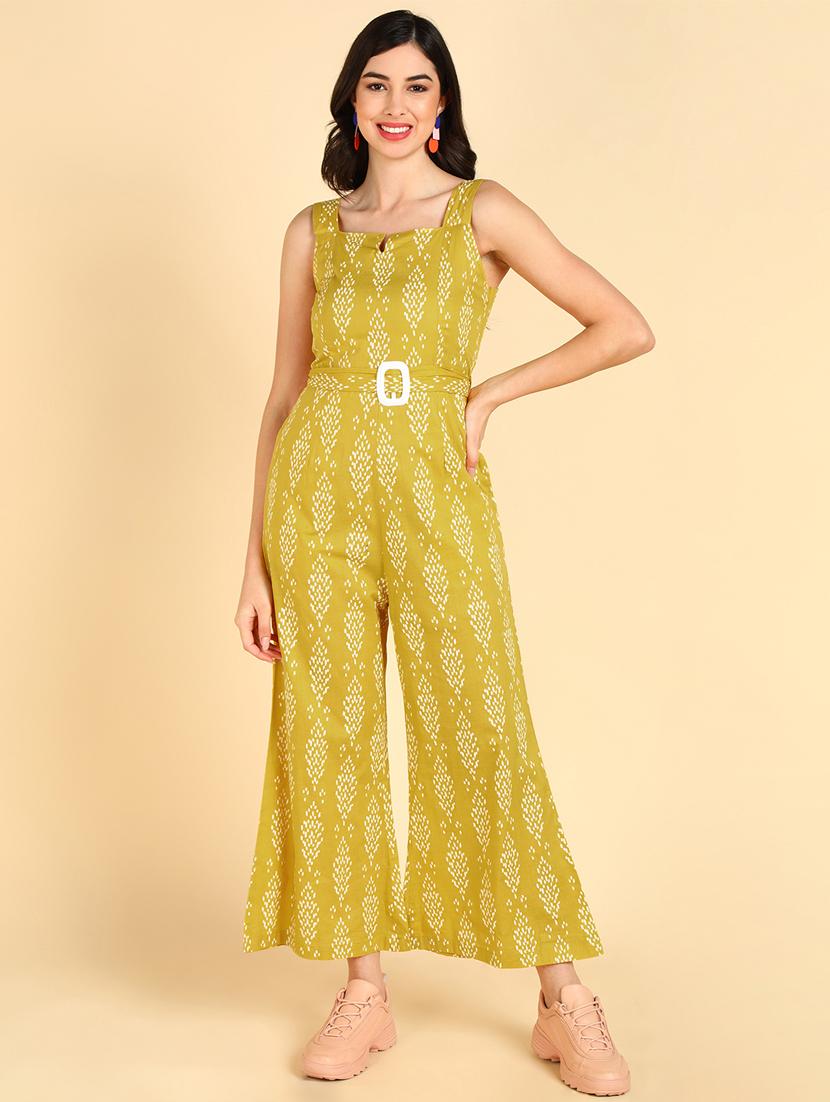 printed full leg dungaree - 19336329 - Zoom Image - 0