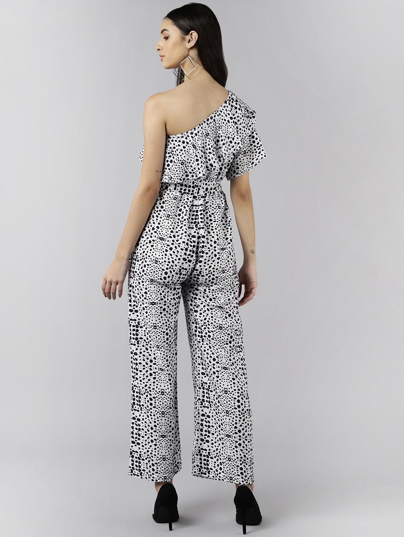 printed full leg jumpsuit - 19336345 - Standard Image - 3