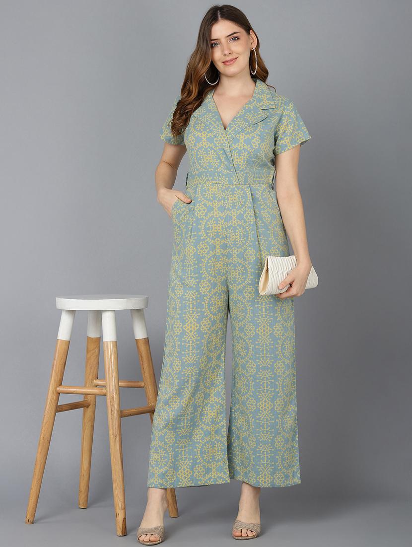 printed full leg jumpsuit - 19336358 -  Zoom Image - 0