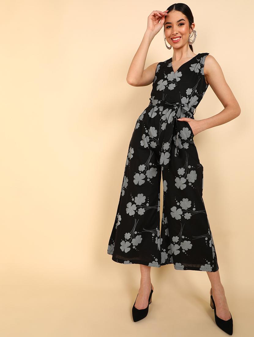 printed full leg jumpsuit - 19336361 - Standard Image - 3
