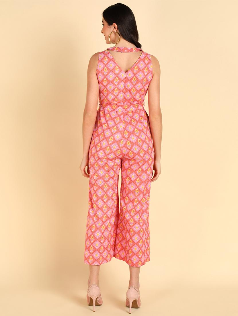 printed full leg jumpsuit - 19336366 - Standard Image - 3