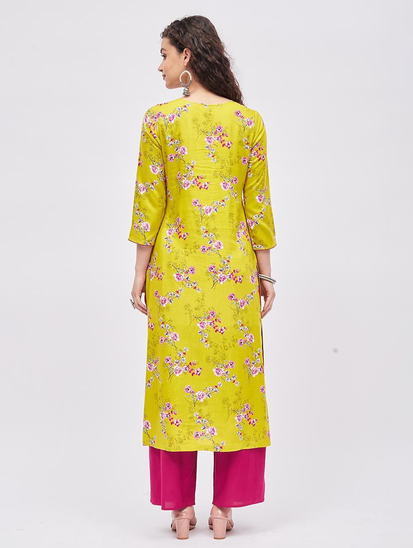 printed kurta palazzo set - 19337008 - Standard Image - 3