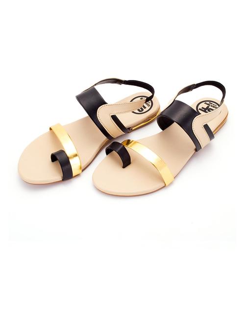 black back strap sandal - 19337359 - Standard Image - 0