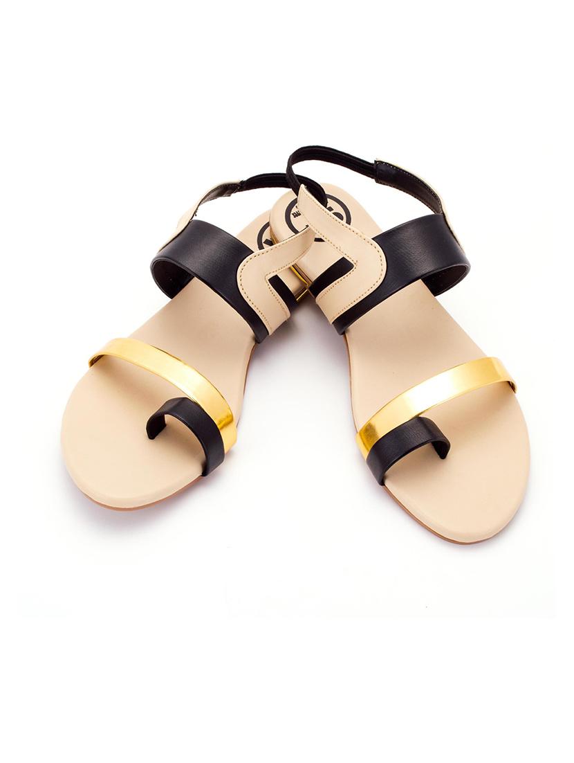 black back strap sandal - 19337359 - Standard Image - 3