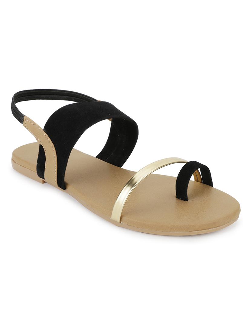 black back strap sandal - 19337362 - Standard Image - 3