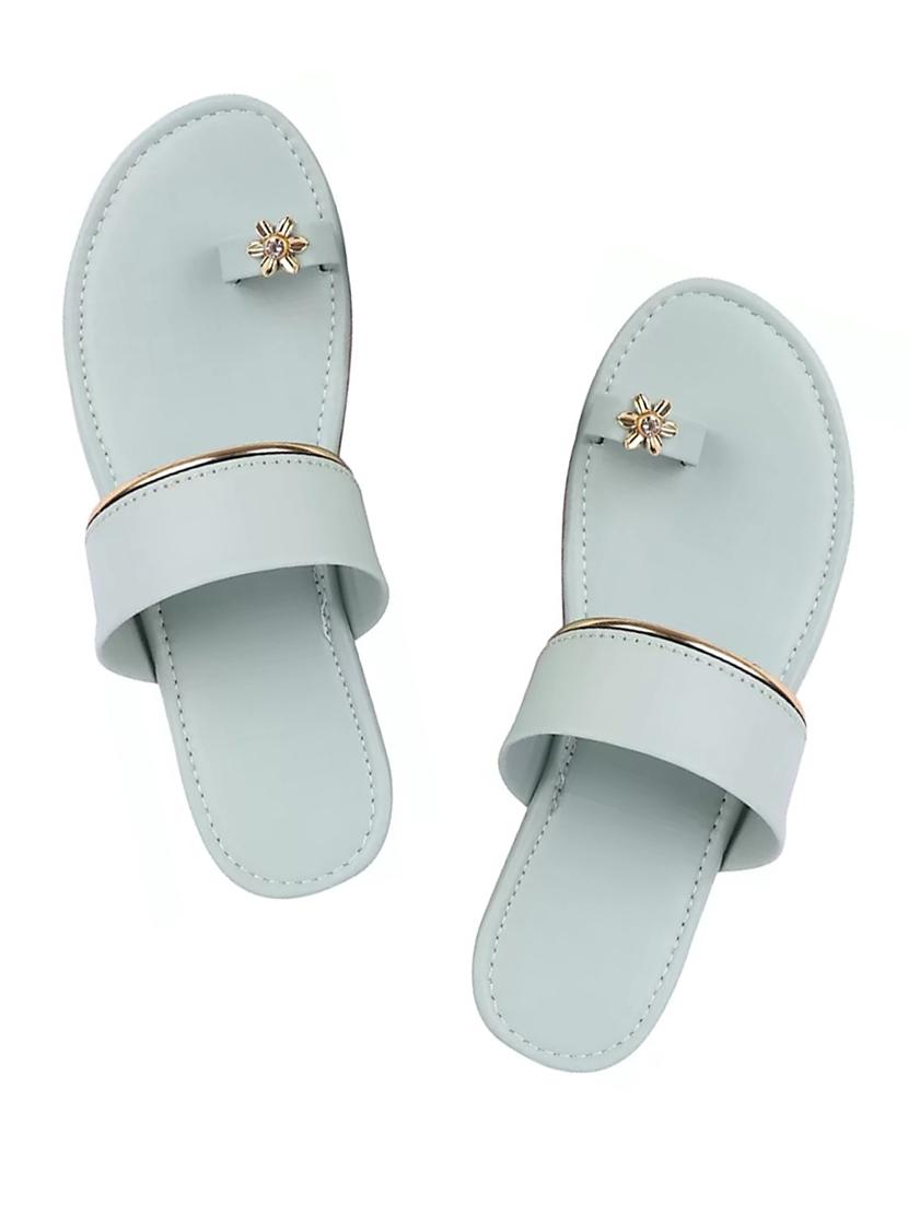 light blue slip on sandal - 19337645 - Zoom Image - 0