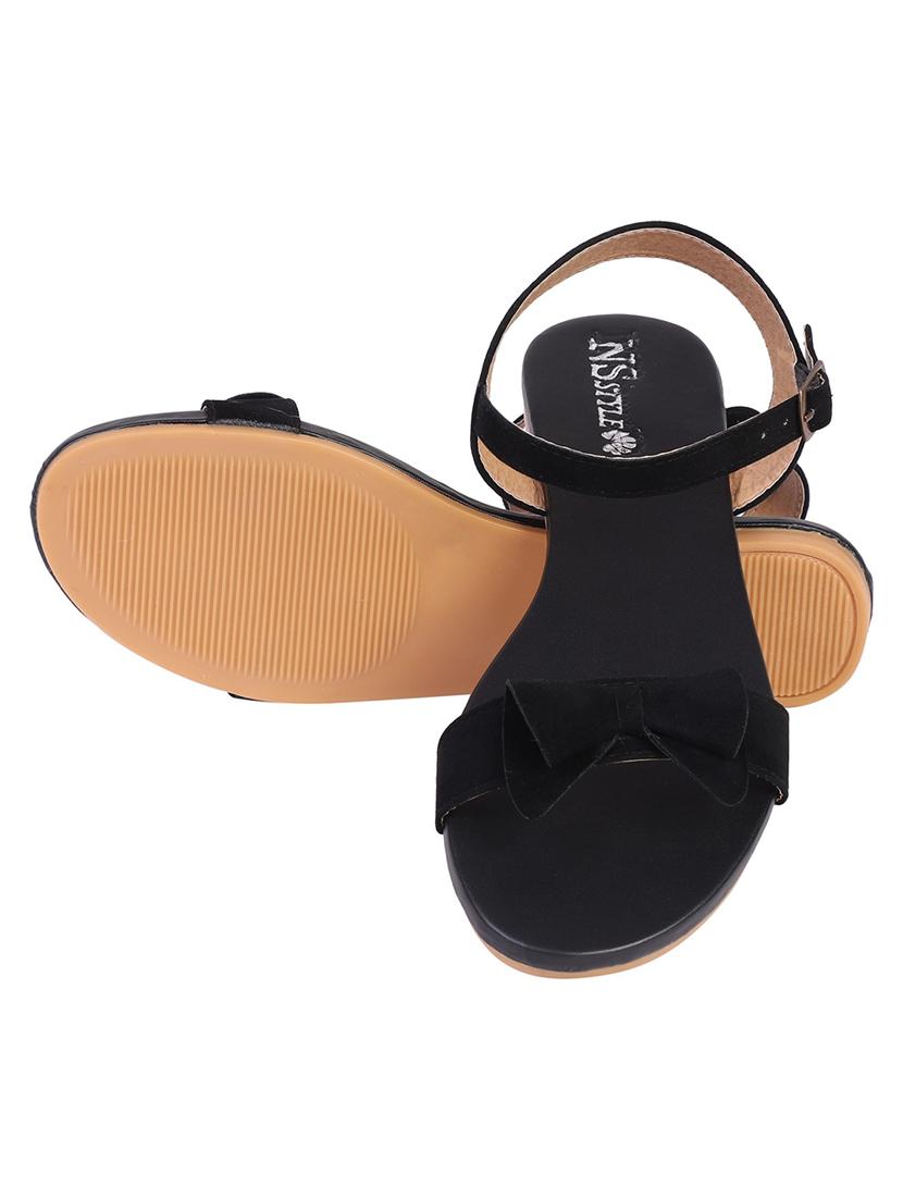 black ankle strap sandal - 19337685 - Standard Image - 3