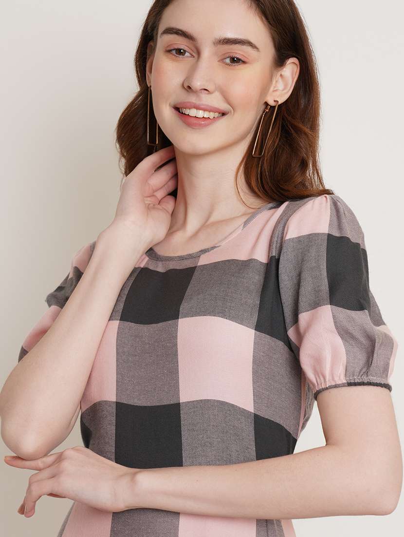 women's tiered dress solid dress - 19338810 - Standard Image - 3