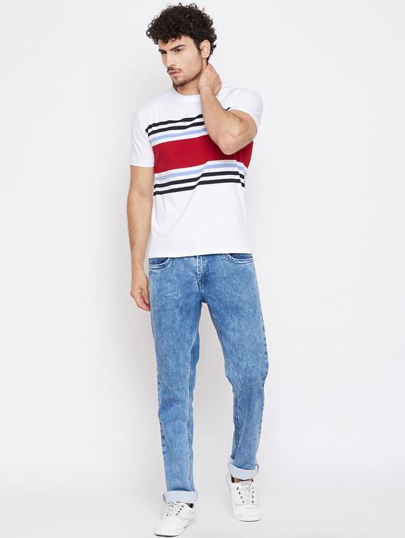 round neck striped t-shirt - 19342518 - Standard Image - 3