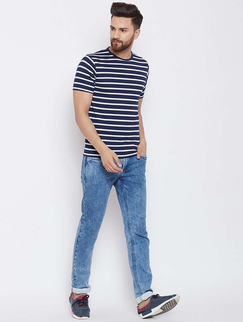 round neck striped t-shirt - 19342710 -  Standard Image - 3