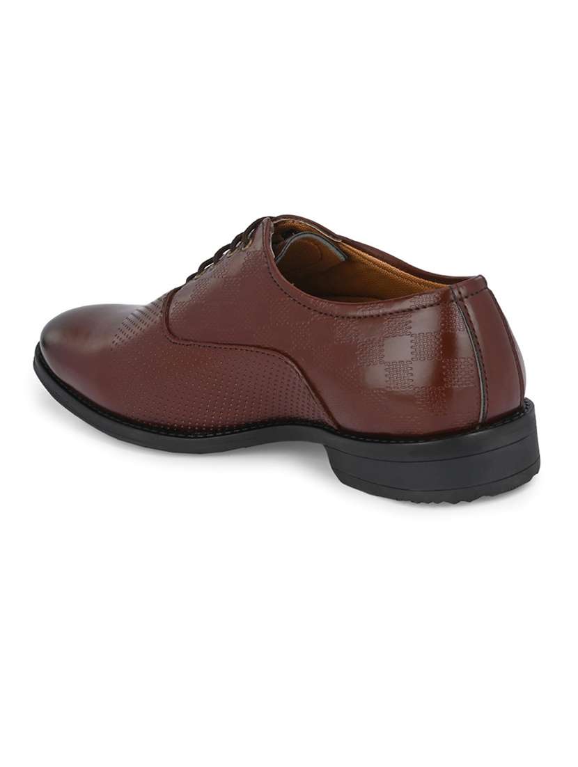 brown lace-up oxfords shoes - 19343052 -  Standard Image - 3