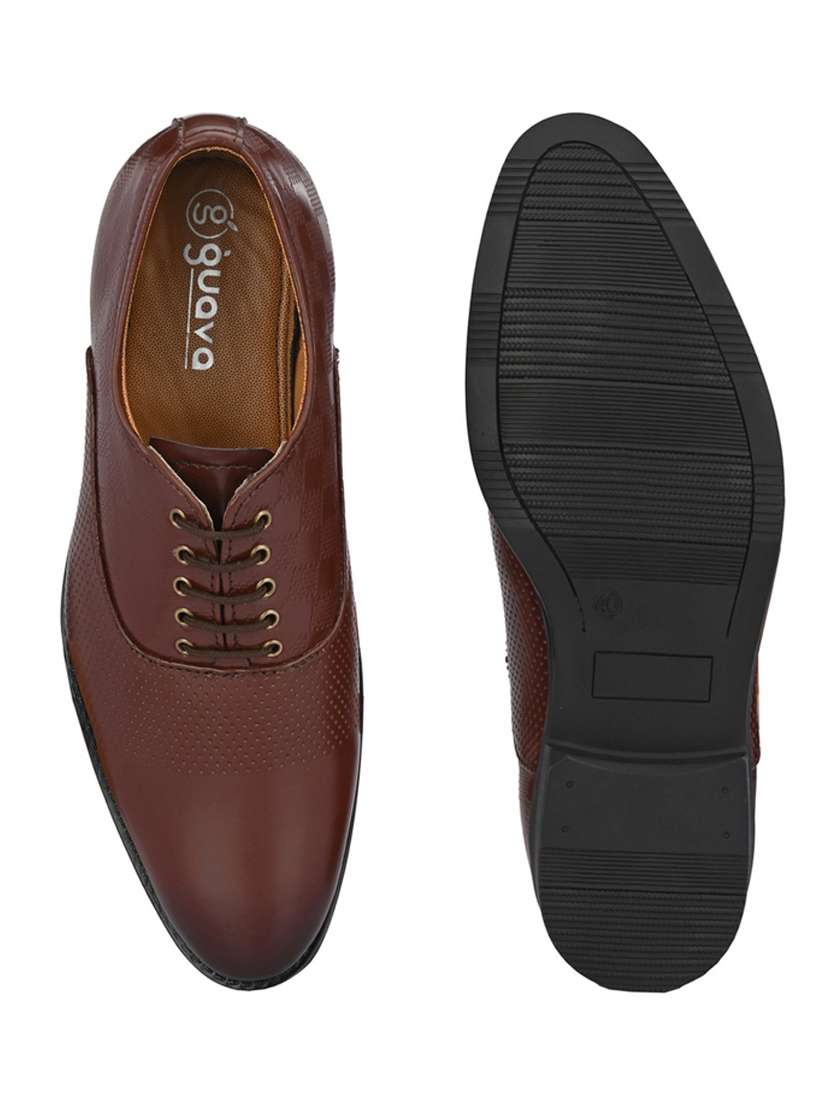 brown lace-up oxfords shoes - 19343052 -  Standard Image - 5