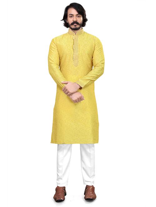 printed cotton kurta pyjama set - 19345532 - Standard Image - 0