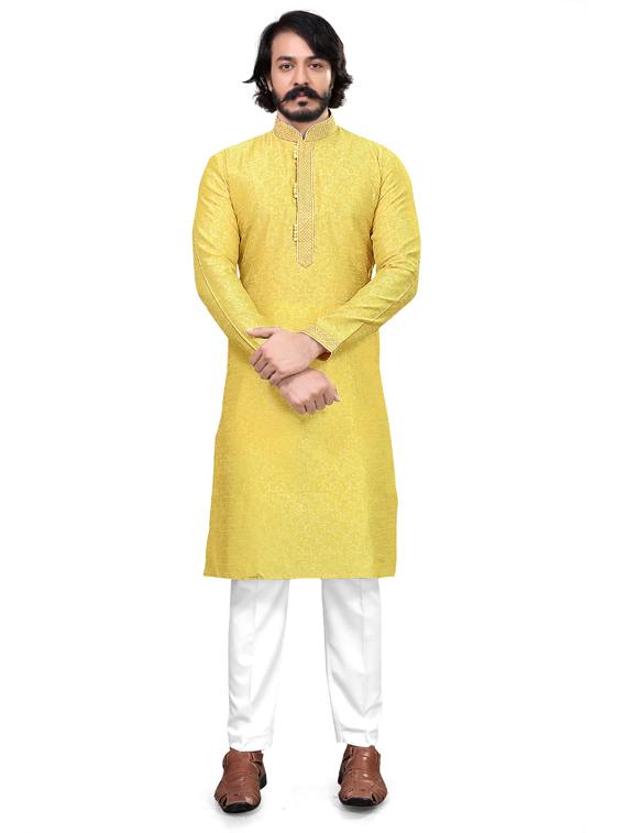 printed cotton kurta pyjama set - 19345532 - Zoom Image - 0