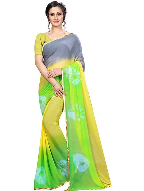 multicolor self design saree with blouse - 19345701 - Standard Image - 0