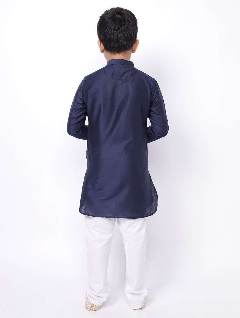 solids cotton kurta sets - 19349190 - Standard Image - 3