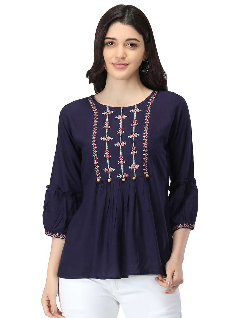 blue regular top - 19349389 - Zoom Image - 0