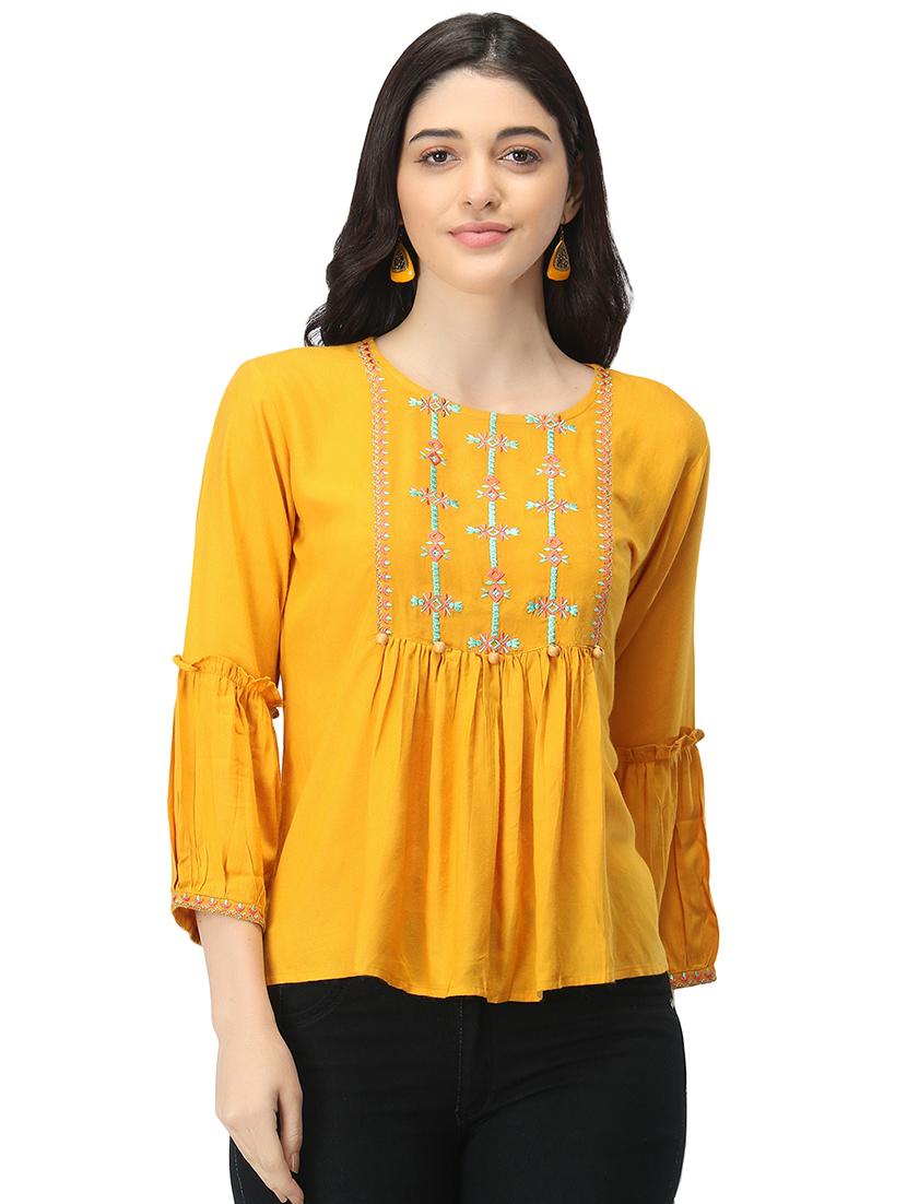 yellow regular top - 19349391 - Zoom Image - 0
