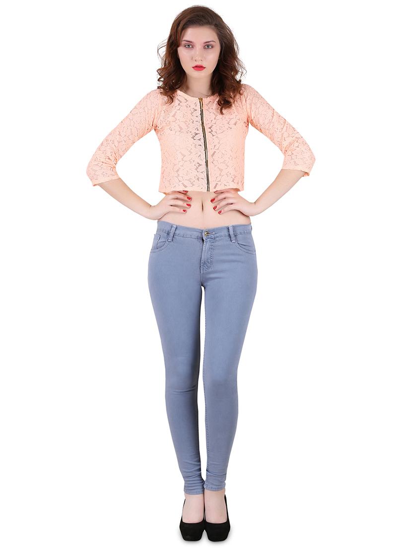 pink net crop top - 19349398 - Standard Image - 3