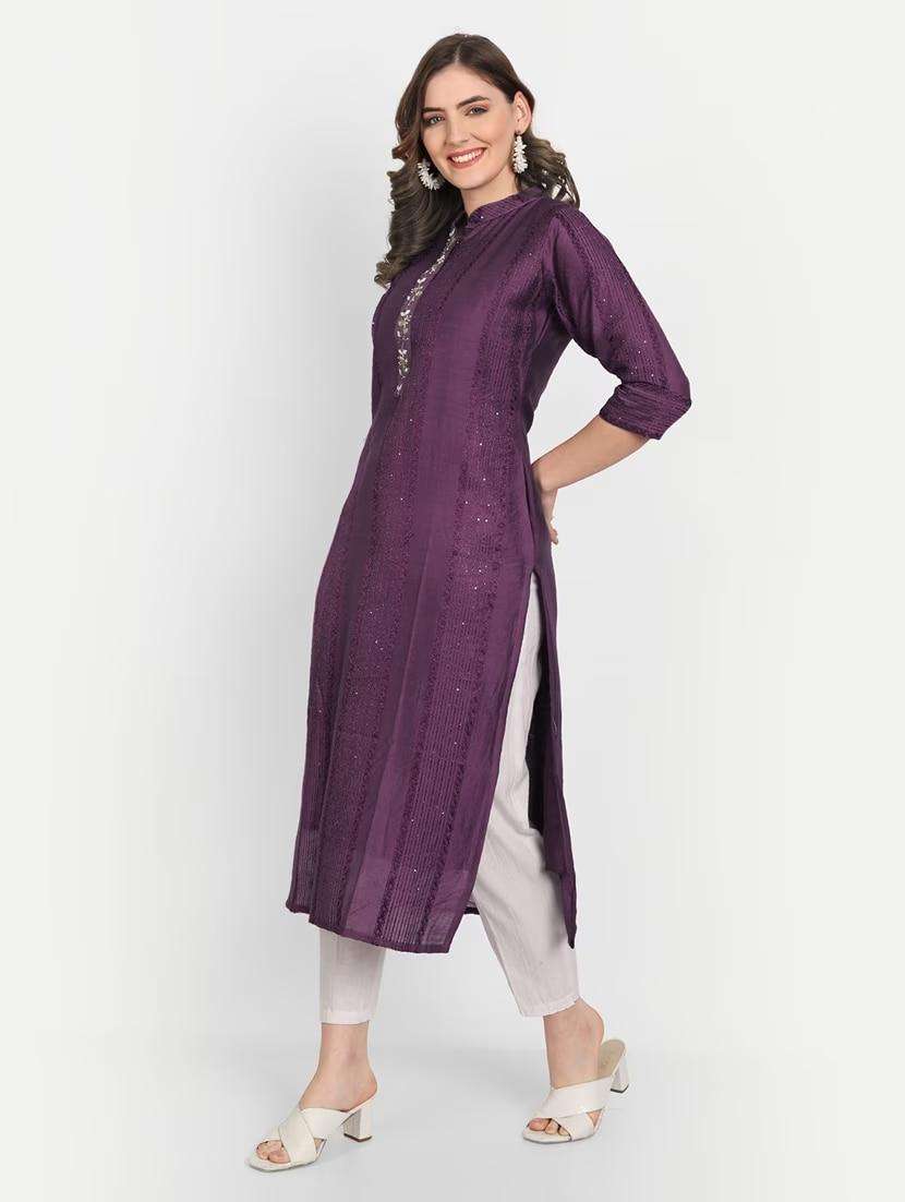 women's straight kurta - 19350414 -  Standard Image - 5