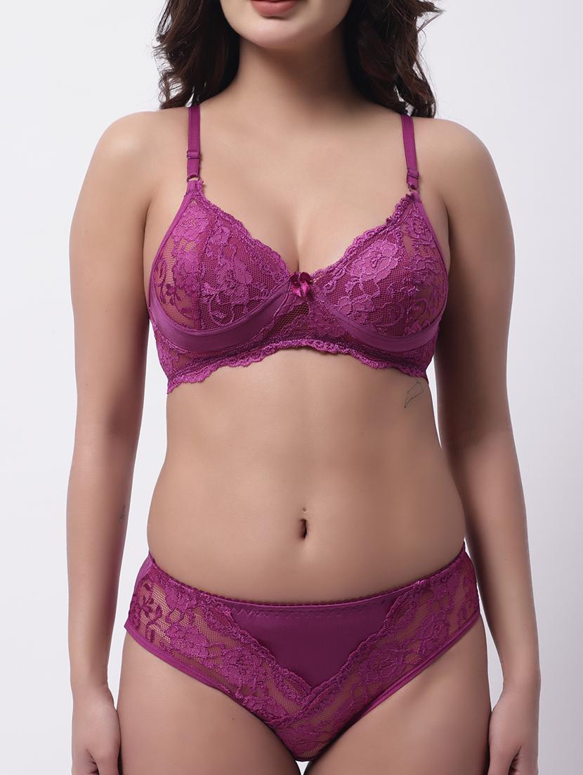 set of 2 lace detailed bras and panty set - 19351293 - Standard Image - 3