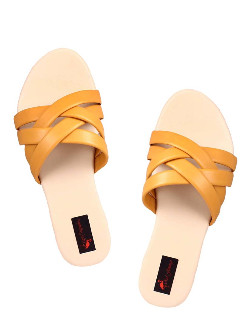 solid slip on flat sandal - 19351440 - Zoom Image - 0