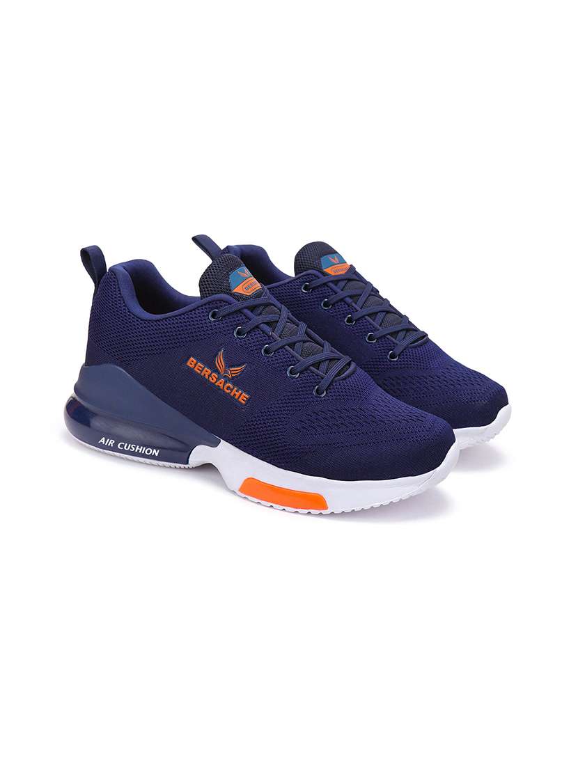 navy canvas sport shoes - 19354285 - Standard Image - 3