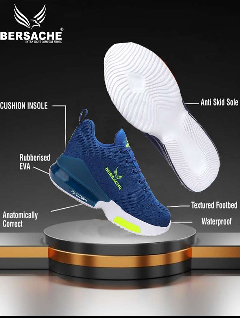 blue canvas sport shoes - 19354286 - Standard Image - 5