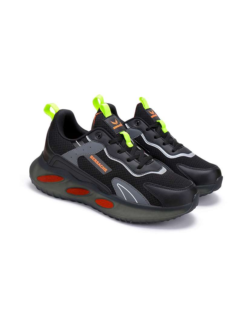black sheet sport shoes - 19354288 - Standard Image - 3