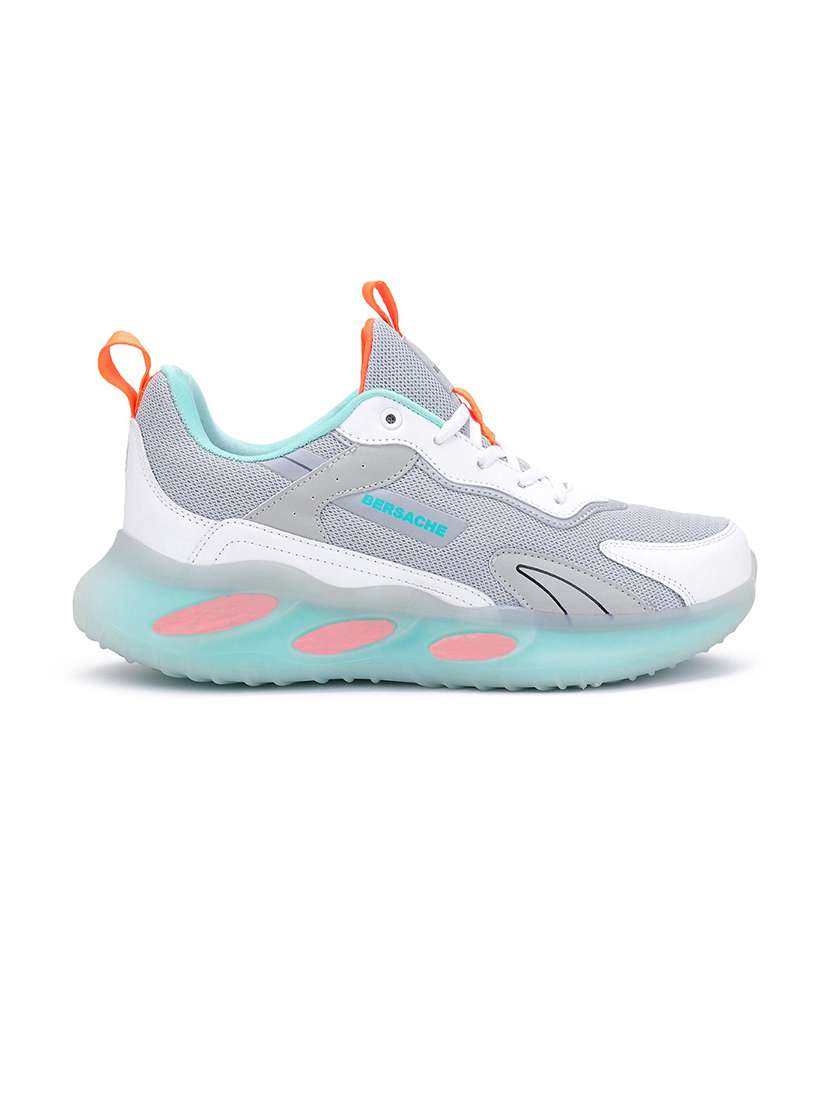 multi colored lace up sport shoe