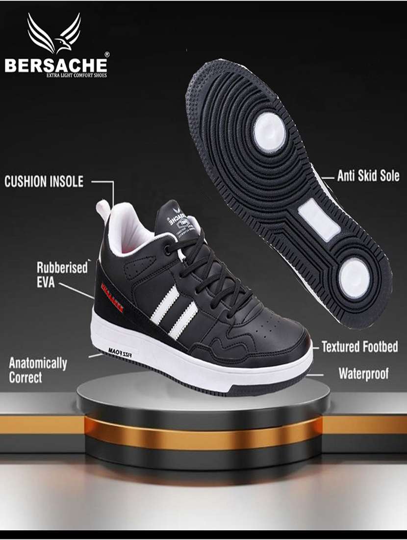 black sheet sport shoes - 19354291 - Standard Image - 5
