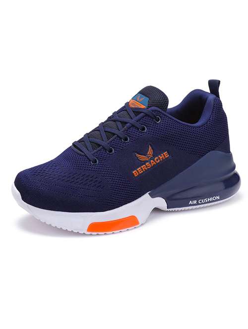 navy canvas sport shoes - 19354297 - Standard Image - 0