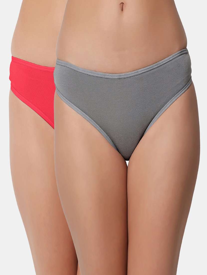 Buy online Pack Of 3 Thong Panty from lingerie for Women by Bleeding