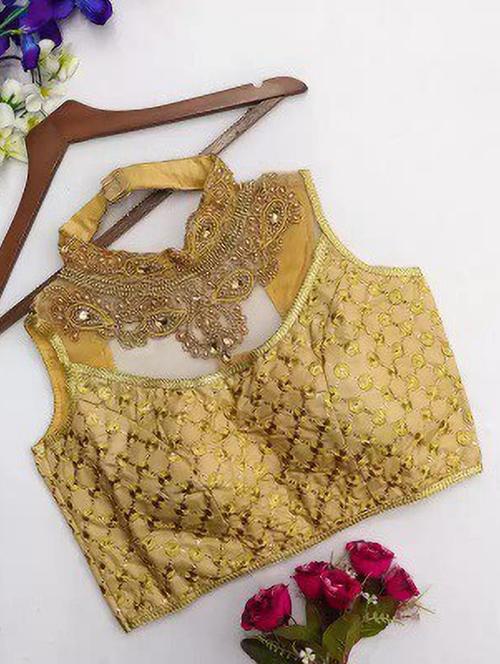 gold embroidered regular blouse - 19355269 -  Standard Image - 0