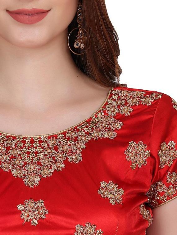 red embellished regular blouse - 19355377 - Standard Image - 3