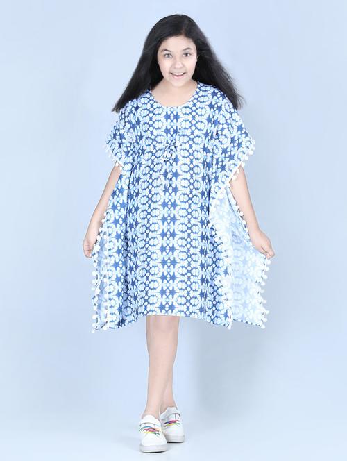 girls round neck kimono sleeve frock - 19370748 -  Standard Image - 0