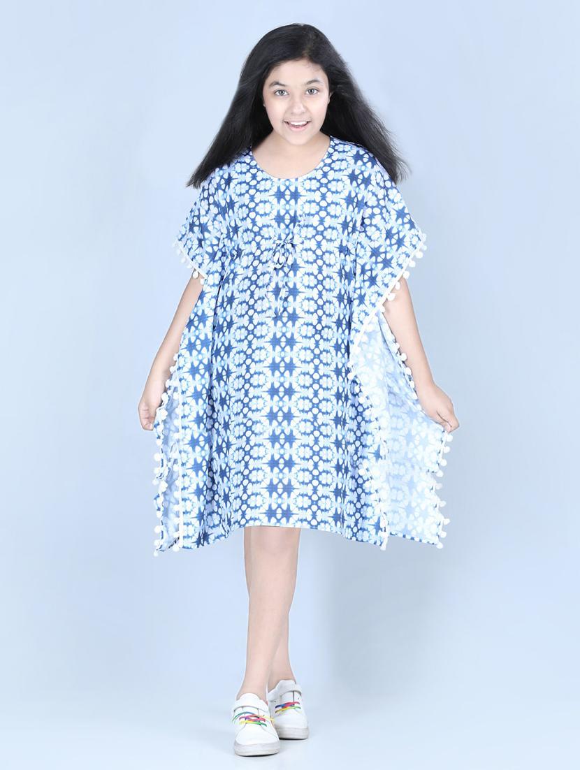 girls round neck kimono sleeve frock - 19370748 -  Zoom Image - 0