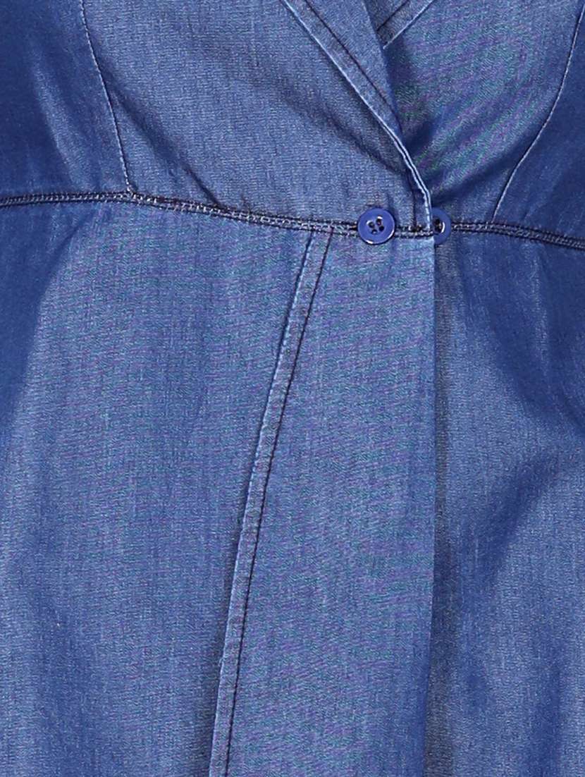 girls blue denim frock - 19370751 -  Standard Image - 3