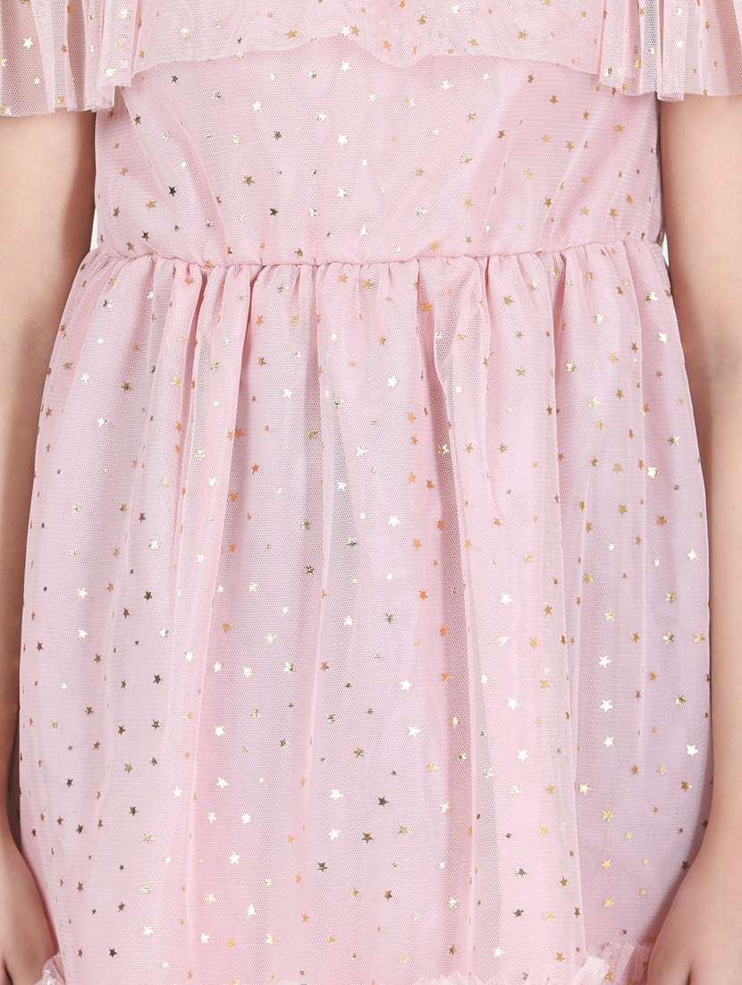 girls shoulder strap cold shoulder frock - 19370808 -  Standard Image - 3